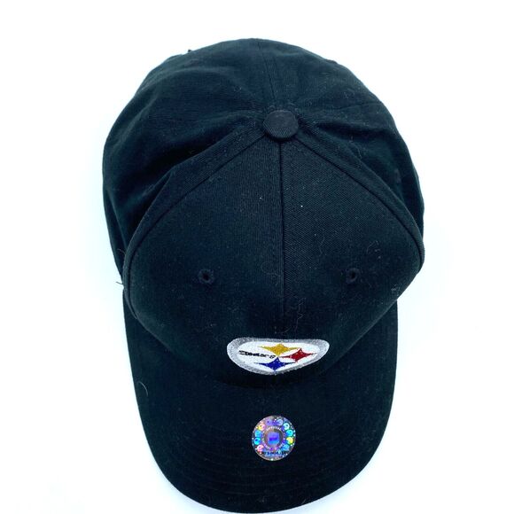 Vintage Pittsburgh Steelers Hat Cap Snap Back Black Yellow - Logo 7 NFL Football - Picture 7 of 11